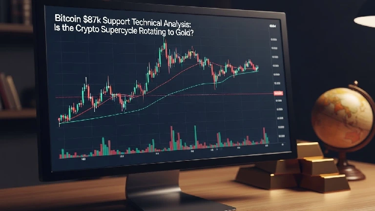 Bitcoin $87k Support Technical Analysis: Is the Crypto Supercycle Rotating to Gold?